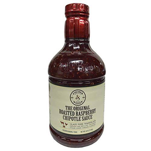 Fischer and Wieser Razzpotle Roasted Raspberry Chipotle Sauce, 40-Ounce Bottle