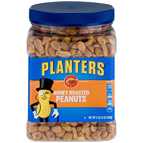 Planters Honey Roasted Peanuts (6 ct Pack, 2.2 lb Containers)