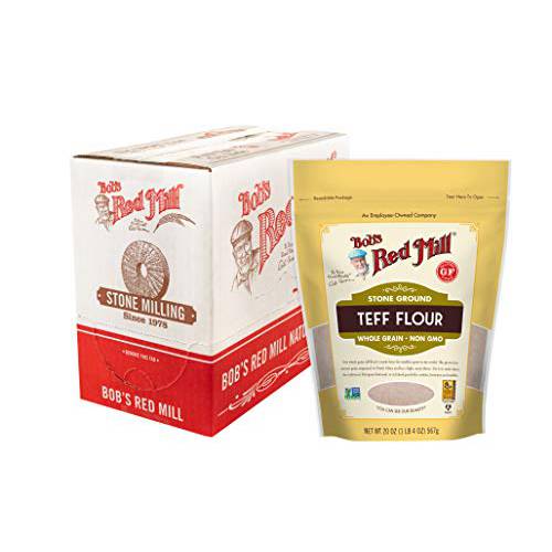 Bob’s Red Mill Teff Flour, 20-ounce (Pack of 4)