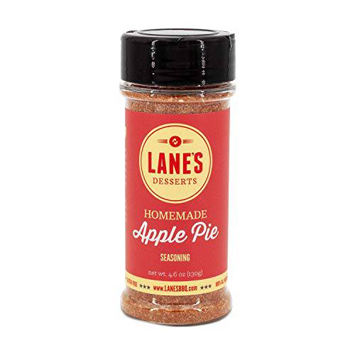 Lane’s BBQ Homemade Apple Pie Seasoning | All Natural Dessert Seasoning for Apple Pie, Cookies, Ice Cream, Popcorn and more | Gluten-Free | No Preservatives | Handcrafted in the USA | 4.6oz
