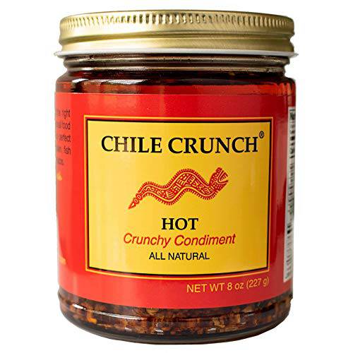 Chile Crunch - A Crunchy All Natural Spicy Condiment (Hot) - 1 Jar