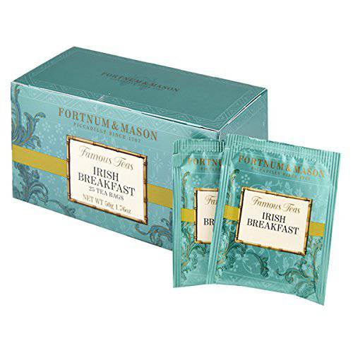 Fortnum and Mason British Tea, Irish Breakfast, 25 Tea bags (1 Pack)