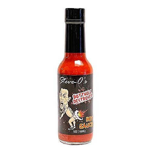 Steve-O’s Butthole Destroyer Hot Sauce | With Garlic and Scorpion, Naga Jolokia, and Carolina Reaper Peppers (5 oz)