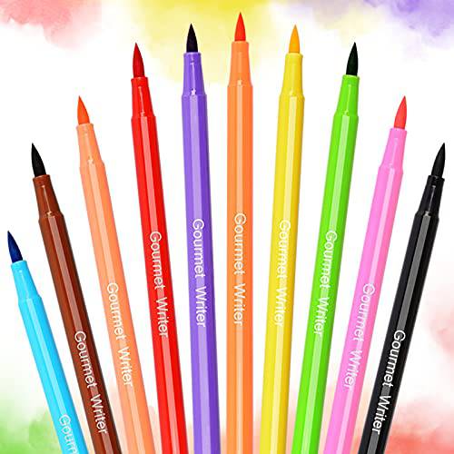Food Coloring Pens 10 Pcs, Food Coloring Markers for Cake, Cookie, Gourmet Writers for Easter Eggs Painting Drawing Writing,Food Grade Decorator Pens for DIY,by Youtook