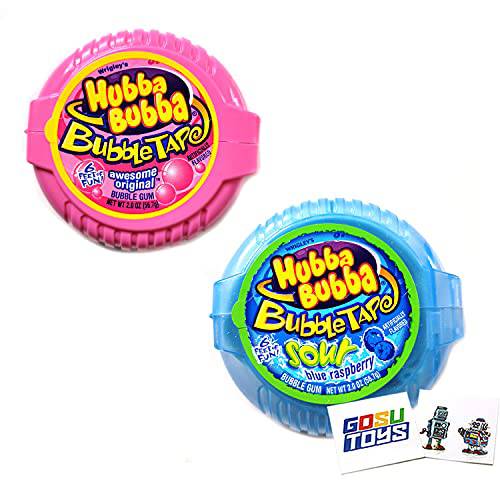 Wrigleys Hubba Bubba Bubble Tape (2 Pack) with 2 Gosutoys Stickers