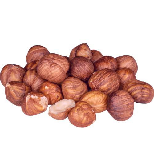 SILO Nuts, Organic Hazelnuts, Raw, 16oz, Filberts, Whole Hazelnut, with Skin, Shelled, GMO-Free Nuts, Vegan, Kosher, Great Snack for Parties and an Ingredient for Cooking, Bulk, Great Gift for a Healthy Diet, Rich in Fibers