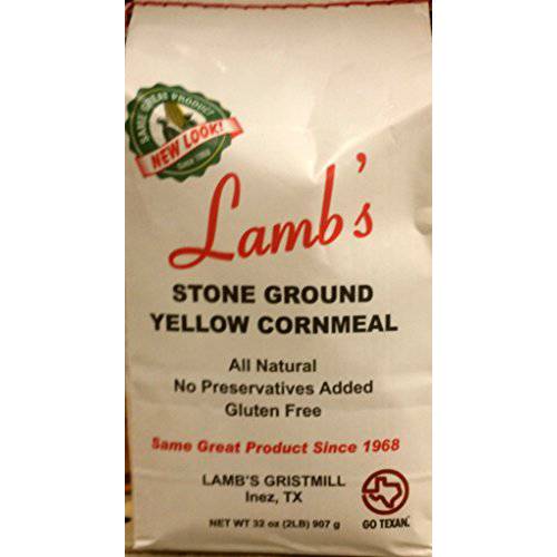 Lamb’s Stone Ground Yellow Cornmeal 2 lb (Pack of 1)