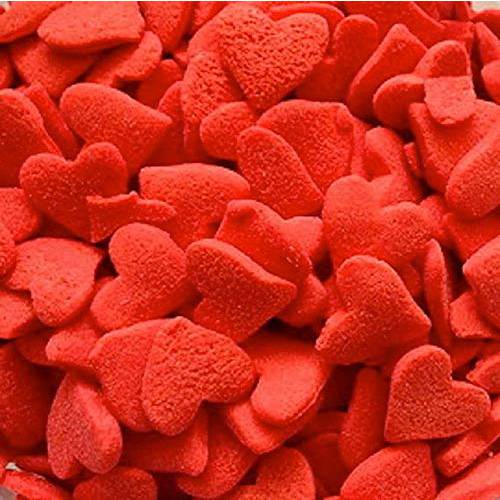 Celebakes by CK Products Jumbo Red Hearts Edible Confetti, 2.4 oz.