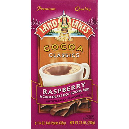 Land O Lakes Cocoa Classics Hot Cocoa Mix Chocolate & Raspberry - (1 Box/6 Packs)