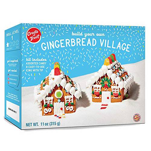 Create-A-Treat E-Z Gingerbread Village Kit Value Pack, 11 oz, Includes 2 Full Kits