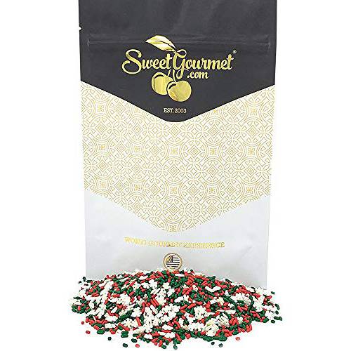 SweetGourmet Noel Mix | Christmas Holiday Sprinkles Bulk | 13oz Bag