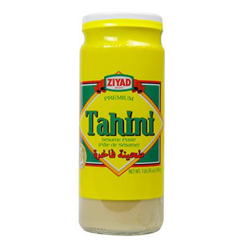 Ziyad Brand Tahini Sesame Paste, No Additives, No Preservatives, Perfect for Pita Bread, Meat, Vegetables and More 16oz