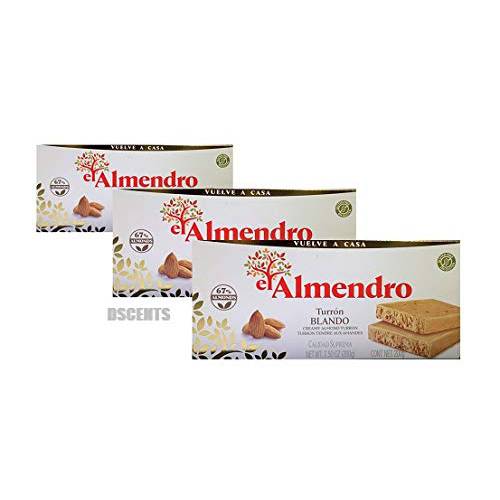 El Almendro Soft Almond Turron 7oz (200 G) 3 pack