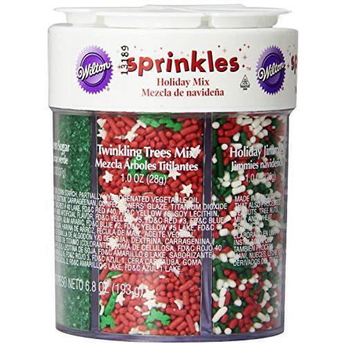 Wilton 6 Mix Holiday Sprinkle Assortment, Christmas