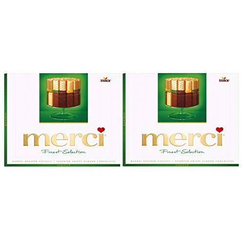 Merci European Chocolates with Almond, 8.8 ounce (Pack of 2)
