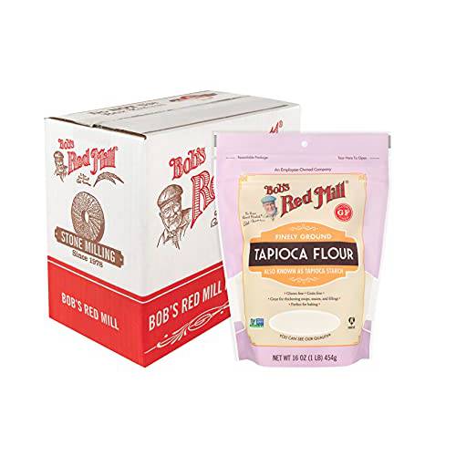 Bob’s Red Mill Finely Ground Tapioca Flour, 16-ounce (Pack of 4)