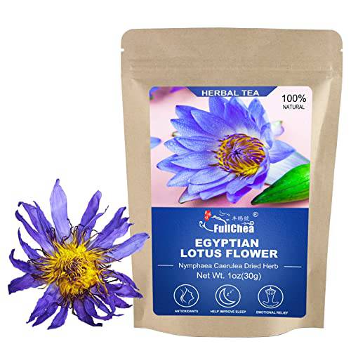 FullChea - Premium Egyptian Whole Flower - 1oz/30g - Whole Flower Herbal Tea Loose Leaf - Non-GMO - Caffeine-free