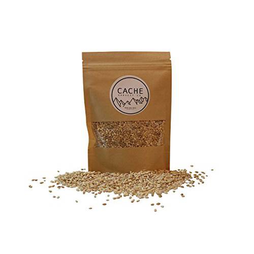 Non-GMO Organic Hulled Barley | 100% Organic | The World’s Finest Barley | Grown in the Rocky Mountains | Non-Irradiated | Resealable Packages | Cache Harvest Co. Premium (10 Ounces)