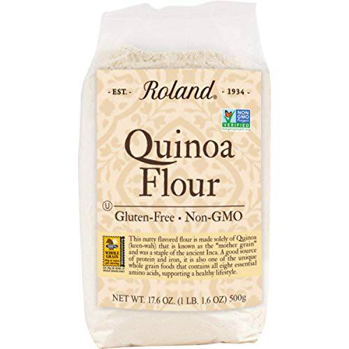 Roland Foods Quinoa Flour, Gluten-Free, Non-GMO, Specialty Imported Food, 17.6 Oz Bag, 1.1 Pound (Pack of 1) (41224722682)