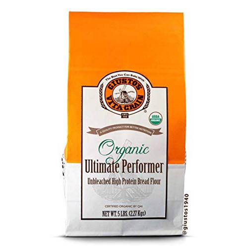 Giusto’s Vita-Grain Organic Ultimate Performer Unbleached Flour, 5lb Bag
