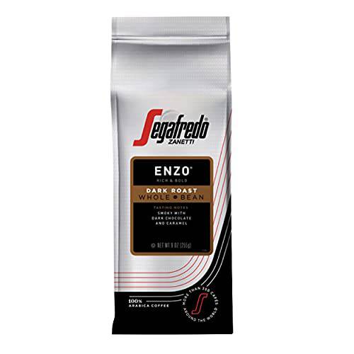 Segafredo Zanetti Whole Bean Coffee, Enzo Dark Roast, Made With 100% Arabica, Rich & Bold Flavor, 9 Oz