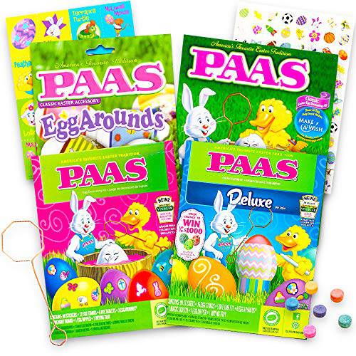 Paas Easter Egg Decorating Kit Variety Pack. Pack of 4. (Decorating Kits Will Vary)