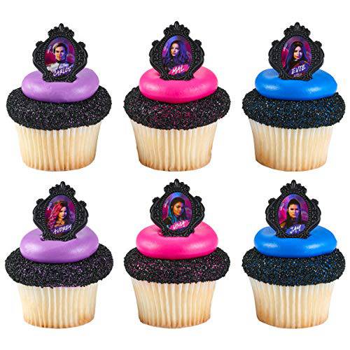 24 Descendants 3 So Not Ordinary Cupcake Rings Toppers