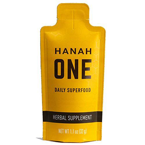 Hanah ONE Go-Pack - Ayurvedic superfood Supplement - Immunity, Clarity, Stamina - 12 Travel Packs