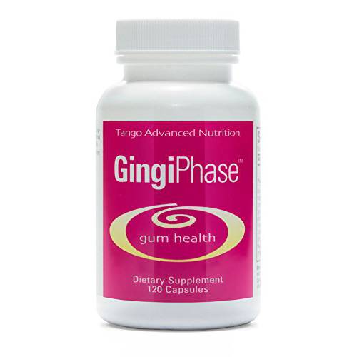 GingiPhase Natural Herbal Dental Support Supplement for Healthy Gums, Teeth, and Jaw Circulation