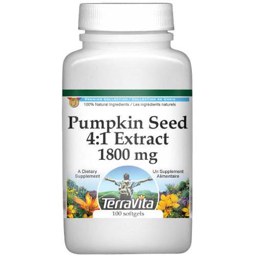Extra Strength Pumpkin Seed 4:1 Extract - 450 mg (100 Capsules, ZIN: 511230)