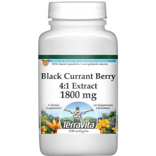 Extra Strength Black Currant Berry 4:1 Extract - 450 mg (100 Capsules, ZIN: 514114)