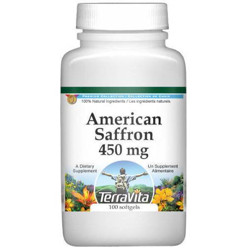 American Saffron (Safflower) - 450 mg (100 Capsules, ZIN: 513246)