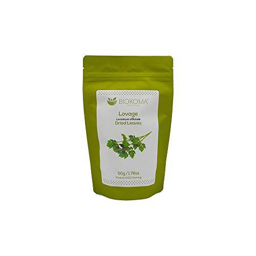 Pure and Organic Biokoma Lovage Dried Leaves 50g (1.76oz) In Resealable Moisture Proof Pouch