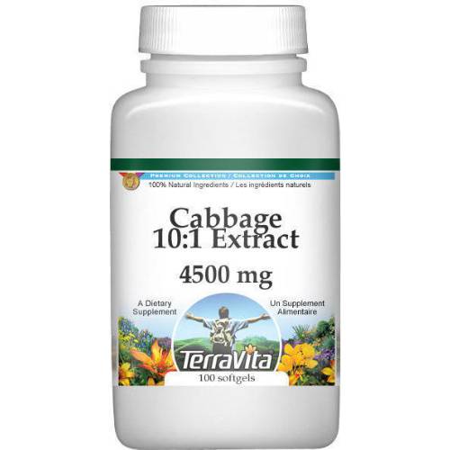 Extra Strength Cabbage 4:1 Extract - 450 mg (100 Capsules, ZIN: 513798)