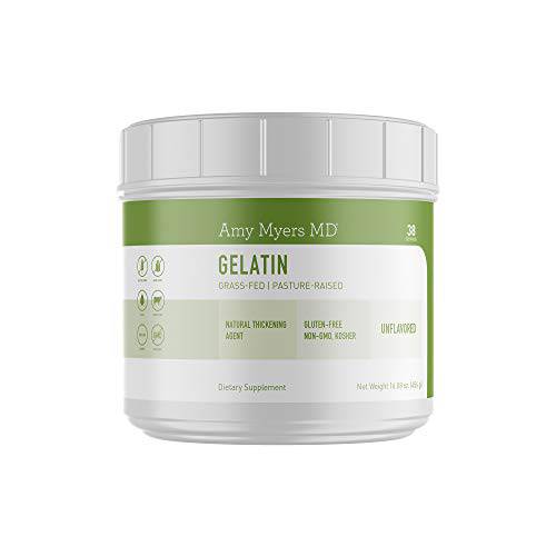 Pure Grass Fed Gelatin Protein Powder from The Myers Way - Beef Collagen Powder To Support Healthy Skin, Hair, Nails, Bone And Joint Health - Dietary Supplement 16 OZ, 38 Servings – Dr. Amy Myers