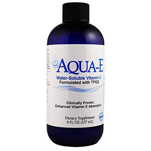 Aqua-E Water-Soluble Vitamin E Tocopherols & Tocotrienols 8 fl oz (237 ml)