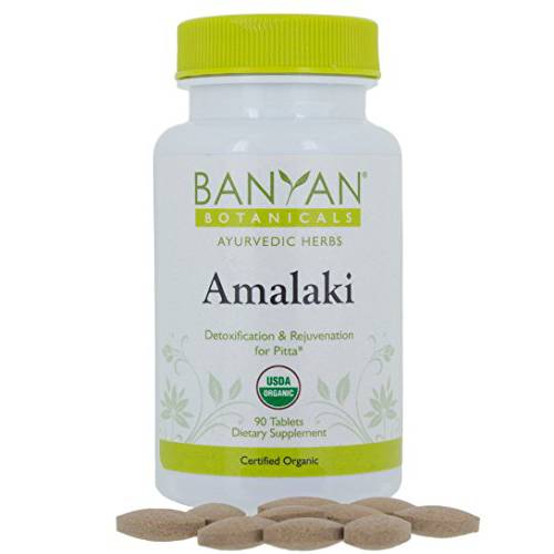 Banyan Botanicals Amalaki Tablets – Organic Amla Supplement – Nourishing, Gently Cleansing, Supports The Immune System & Promotes Healthy Energy* – 90 Tablets – Non GMO Sustainably Sourced Vegan