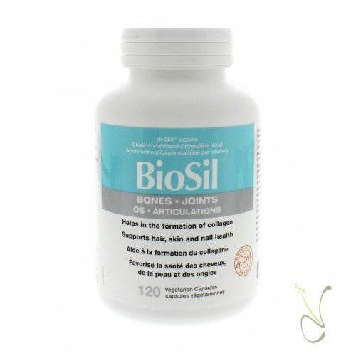 BioSil - 120 Vegan Capsules - with Patented ch-OSA Complex - Increase Collagen Production for Beautiful Hair, Skin & Nails - GMO Free - 120 Servings