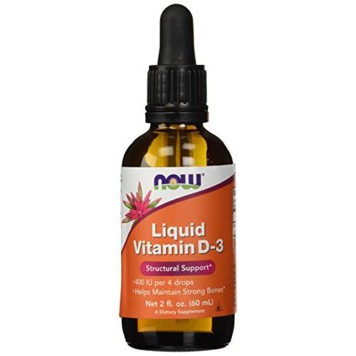 Now Foods Vitamin D3 Liquid 4 fl ounce (Pack of 2)