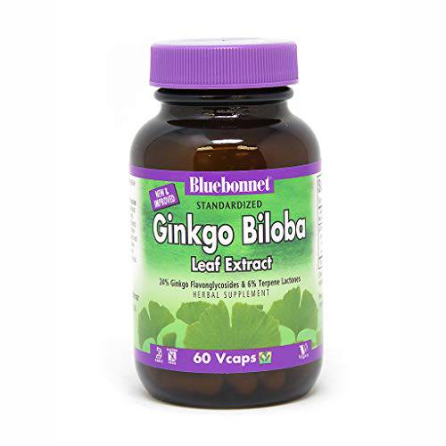 BlueBonnet Ginkgo Biloba Leaf Extract Supplement, 60 Count