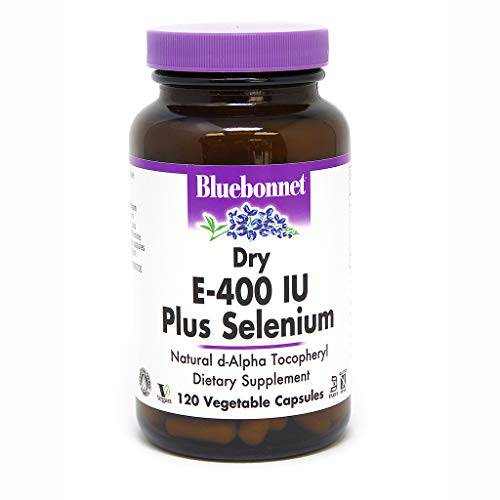 BlueBonnet Dry E-400 IU Plus Selenium Vegetarian Capsules, 120 Count, White