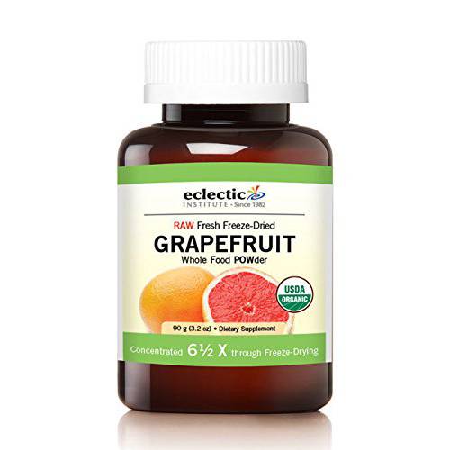 Eclectic Institute Raw Fresh Freeze-Dried Grapefruit Powder | 3.2 oz (90 g)
