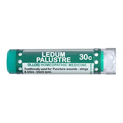 OLLOIS Ledum Palustre 30c, Organic, Lactose-Free Homeopathic Medicine, 80 Pellets (Pack of 1)