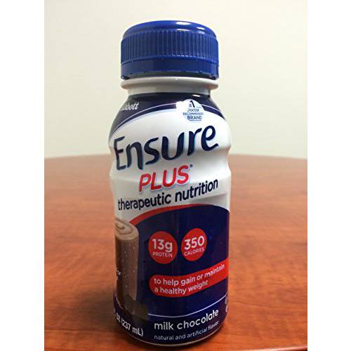 Ensure Plus 1.5 Cal Therapeutic Nutrition Chocolate 8 Oz. Bottles - Case of 24