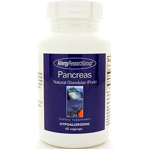 Allergy Research Group - Pancreas Pork - Natural Glandular, Digestive Support - 60 Vegicaps