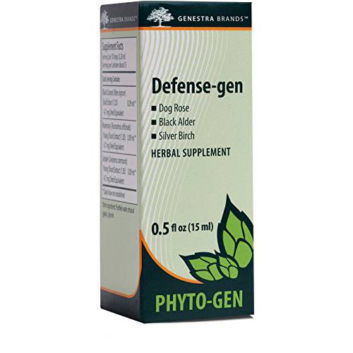 Genestra Brands Defense-gen | Dog Rose, Black Alder, and Silver Birch Herbal Supplement | 0.5 fl. oz.