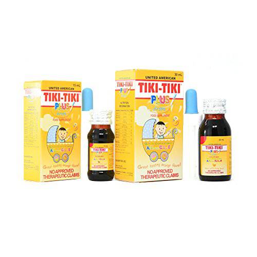2 Bottles of Tiki-Tiki Plus Drops 30ml
