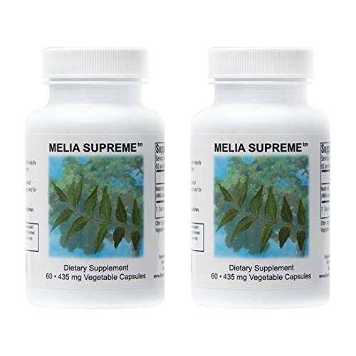 Supreme Nutrition Melia Supreme, 60 Pure Powdered Neem Leaf Capsules | 2 Pack