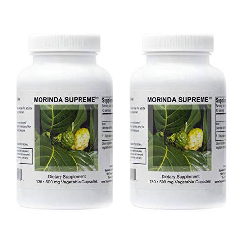 Supreme Nutrition Morinda Supreme, 130 Whole Noni Fruit Capsules | 2 Pack