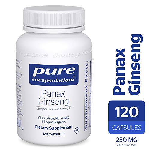 Pure Encapsulations Panax Ginseng | Hypoallergenic Supplement Helps The Body Adapt to Occasional Physical Stress* | 120 Capsules